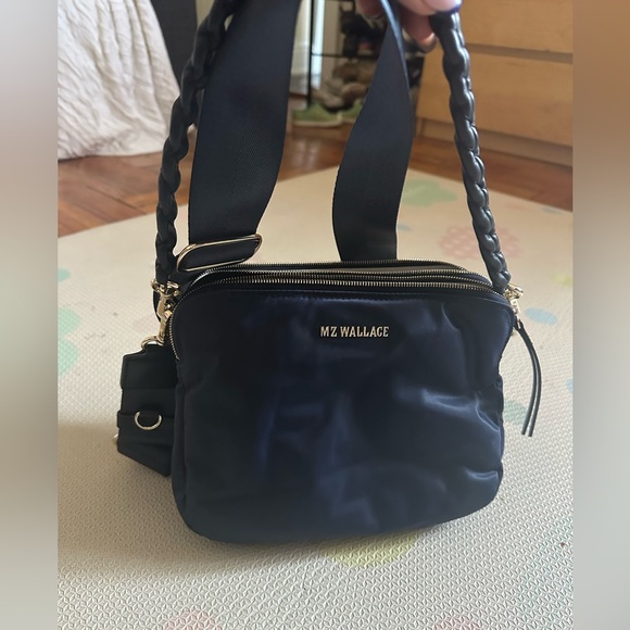 MZ Wallace Bowery navy crossbody, - Picture 4 of 9